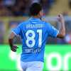 La protesta del Lecce contro la Lega e la punizione di Raspadori: Lecce-Napoli 0-1 al 45'