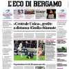 L'Eco di Bergamo: "Una bella Atalanta si arrende 3-2 al Napoli capolista"