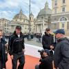 Lazio, Provstgaard e Isaksen in Piazza del Popolo per ammirare le giocate di Djokovic...
