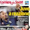 Corriere dello Sport in apertura dopo il 2-0 bianconero sul Verona: "Juve a reazione"