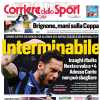 L'Inter ribalta il Monza e vince 3-2, l'apertura del Corriere dello Sport: "Interminabile"