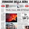 Corriere della Sera: "Milan e Juve, diverse e uguali: chi sbaglia adesso è perduto"