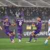 Mandragora e il pensiero per Terracciano: che abbraccio dopo l'1-0 Fiorentina sul Panathinaikos