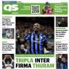 QS titola sul successo nerazzurro: "Tripla Inter, firma Thuram"