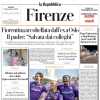 La Repubblica-Firenze:"Viola, destinazione Champions: sfida all'Udinese per ripartire subito" 