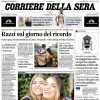 Il Corriere della Sera annuncia in apertura: "Bomber Zapata fuori per sette mesi"