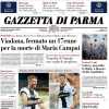 La prima pagina della Gazzetta di Parma "Il jolly Hainaut: 'Non mollo mai'"