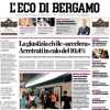 L'Eco di Bergamo in prima pagina oggi: "L'Atalanta ritrova Pessina da avversario"