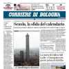 La prima pagina del Corriere di Bologna: "Rossoblù a caccia del primo successo"