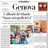 La Repubblica-Genova in taglio basso: "Il Genoa perde Malinovskyi e la partita"