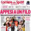 L'apertura del Corriere dello Sport su Belgio e Germania: "Appesi a un filo"