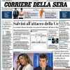 L'apertura del CorSera oggi in prima pagina: "Un'Inter spietata torna in testa"