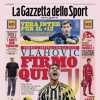 La prima pagina de La Gazzetta dello Sport oggi apre con Vlahovic: "Firmo qui"