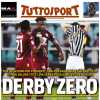 L'apertura di Tuttosport sul pareggio fra Torino e Juventus: "Derby zero"