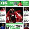 L'apertura del QS: "Milan, facce da Diavolo in Champions. Emergenza Inter"