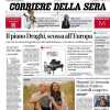 Corriere della Sera in prima pagina: "L'Italia vince ancora. Prima nel girone"