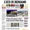 L'Eco di Bergamo: "Bagno di folla, l'Atalanta fa il pieno"