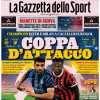 L'apertura de La Gazzetta dello Sport su Inter e Milan: "Coppa d'attacco"