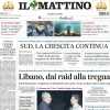 Il Mattino in prima pagina sul Napoli: "Kvara a rapporto dagli psicologi Conte e Oriali"