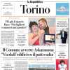 La Repubblica (ed. Torino) in prima pagina: "L'ombra della vendita sul record di Cairo"