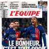 Poker rifilato dal PSG al Lione, L'Equipe apre in prima pagina: "La felicità è dritta"