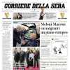 L'apertura del CorSera: "Milik toglie la Juve dai guai. De Laurentiis indagato per il caso Osimhen"