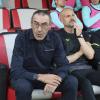 Lazio, Sarri contro l'ipotesi derby alle 12.30: "Non si gioca con 35 gradi"