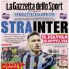 L'apertura de La Gazzetta dello Sport: "StraInter. Il Diavolo si butta via. Disastro Motta"