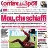 L’apertura del Corriere dello Sport sul 4-0 dell’Udinese alla Roma: “Mou, che schiaffi”