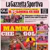 La prima pagina de La Gazzetta dello Sport: "Mamma che gol. Milan, Sesko si avvicina"