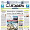 L'apertura de La Stampa: "La Roma ferma la rimonta di una Juve sfortunata"