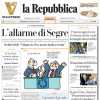 La Repubblica: "La piccola Italia è già a casa. Nemmeno l'illusione di esistere"