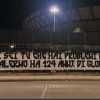 Palermo, striscione di contestazione a Galassi dopo l’eliminazione dai play-off