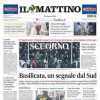 Napoli ko a Empoli e contestato dai tifosi, Il Mattino in prima pagina: "Scuorno"