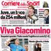 L'apertura del Corriere dello Sport sulla vittoria dell'Italia: "Viva Giacomino"