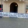 Lazio, nuova protesta contro Lotito: striscione davanti alla sede di Forza Italia...