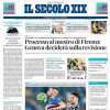 L'apertura de Il Secolo XIX: "Sampdoria-Spezia, un pareggio a viso aperto"