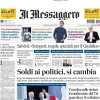 Il Messaggero in prima pagina: "Bove torna a casa. Ora nuovi test per poter sperare"