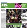 0-1 alla Juve e zona Champions centrata. QS in prima pagina: "Super Giroud: Milan, è fatta"
