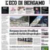 L'Eco di Bergamo titola in prima pagina: "L'Atalanta stasera ospita la Juve"