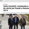 Dalla Spagna: frode fiscale ai tempi del Real, Ancelotti condannato a un anno di carcere