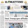 Stasera c'è Napoli-Juventus, Il Mattino in prima pagina: "La madre di tutte le partite"