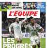 L'Equipe in prima pagina: "La crescita del Lione". Battuto il Lille in Coppa di Francia