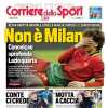 Il Diavolo crolla contro la Lazio. Il Corriere dello Sport in prima pagina: "Non è Milan"