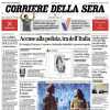 Il Corriere della Sera sulla Champions: “Il Milan batte il Bruges. Juve e Bologna beffate”