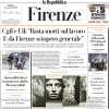 La prima de La Repubblica (Firenze): "Tutti gli uomini del Presidente. Commisso riparte dai suoi dirigenti"