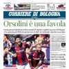 Il Corriere di Bologna in prima pagina: "Favola Orsolini: la sua tripletta stende l'Empoli"