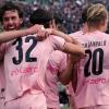 Serie B, Palermo avanti al 45' davanti agli occhi di Mattarella. Avellino in dieci...