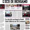L'Eco di Bergamo: "Atalanta al Maradona per sorprendere il Napoli capolista"