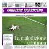 Il Corriere Fiorentino in prima pagina: "La maledizione continua: addio Conference League"